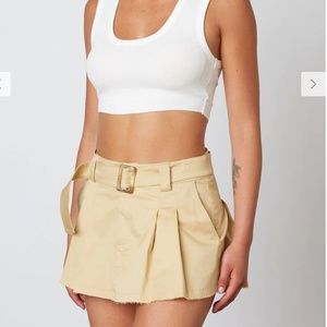 Cotton Candy LA Pleated Cargo Mini Skirt